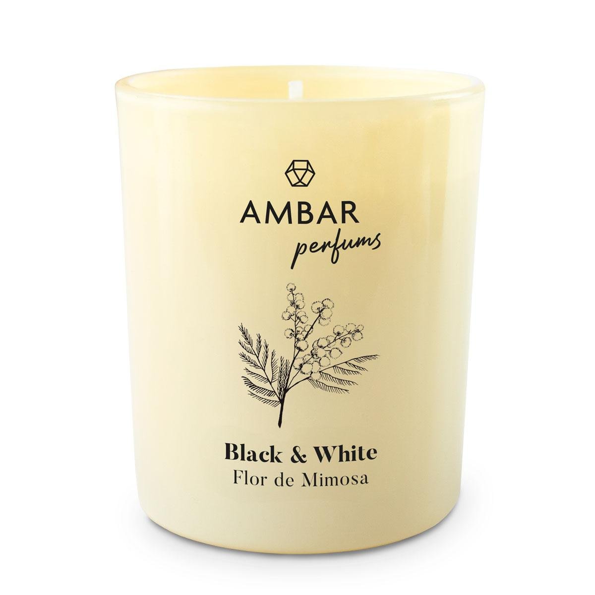 Aromatiskā svece Ambar Black&White, 140g