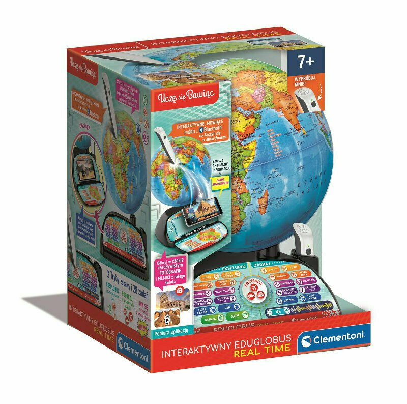 Interaktīvais Eduglobus Exploreglobe poļu valodā Clementoni 50848