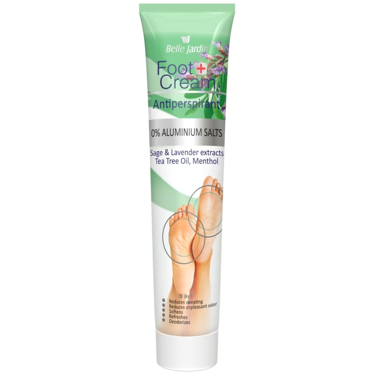 Pēdu krēms Belle Jardin ar pretsviedu īpašībām, 125ml