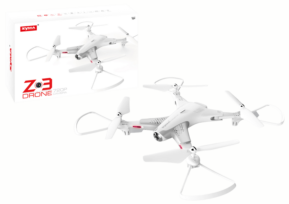 RC Drone Z3 drons ar 720P kameru, balts